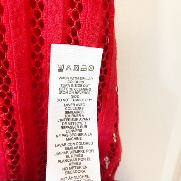 ASOS Red Back Cut Out Mini Dress Christmas Party - Picture 12 of 12